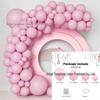 Mattes Macaron- & Metallic-Ballon-Set für Mehrszenen-Geburtstagsfeier-Dekorationen