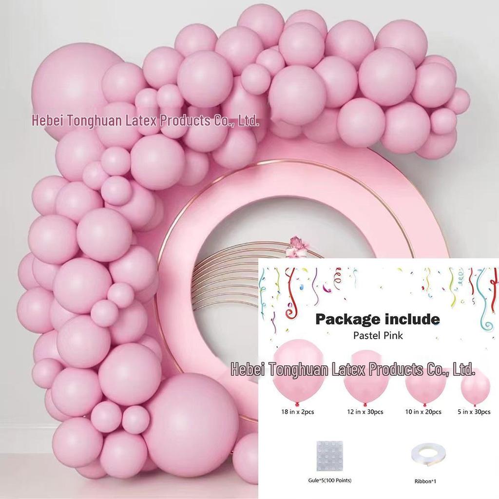 Mattes Macaron- & Metallic-Ballon-Set für Mehrszenen-Geburtstagsfeier-Dekorationen