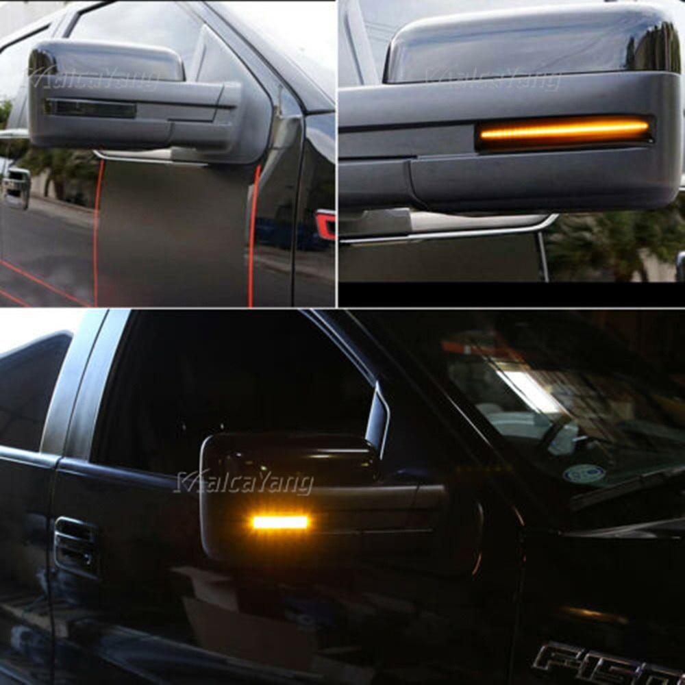 Side Rear View Mirror Indicator LED Dynamic Turn Signal Light Sequential Lamp For Ford F150 F-Series F-150 SVT Raptor 2009- 2014
