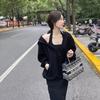 Autumn New Foreign Style Age Reduction and Thin Suit Women's Large Size Sweater Meat Covering Two-piece Set Dress Women's Clothing