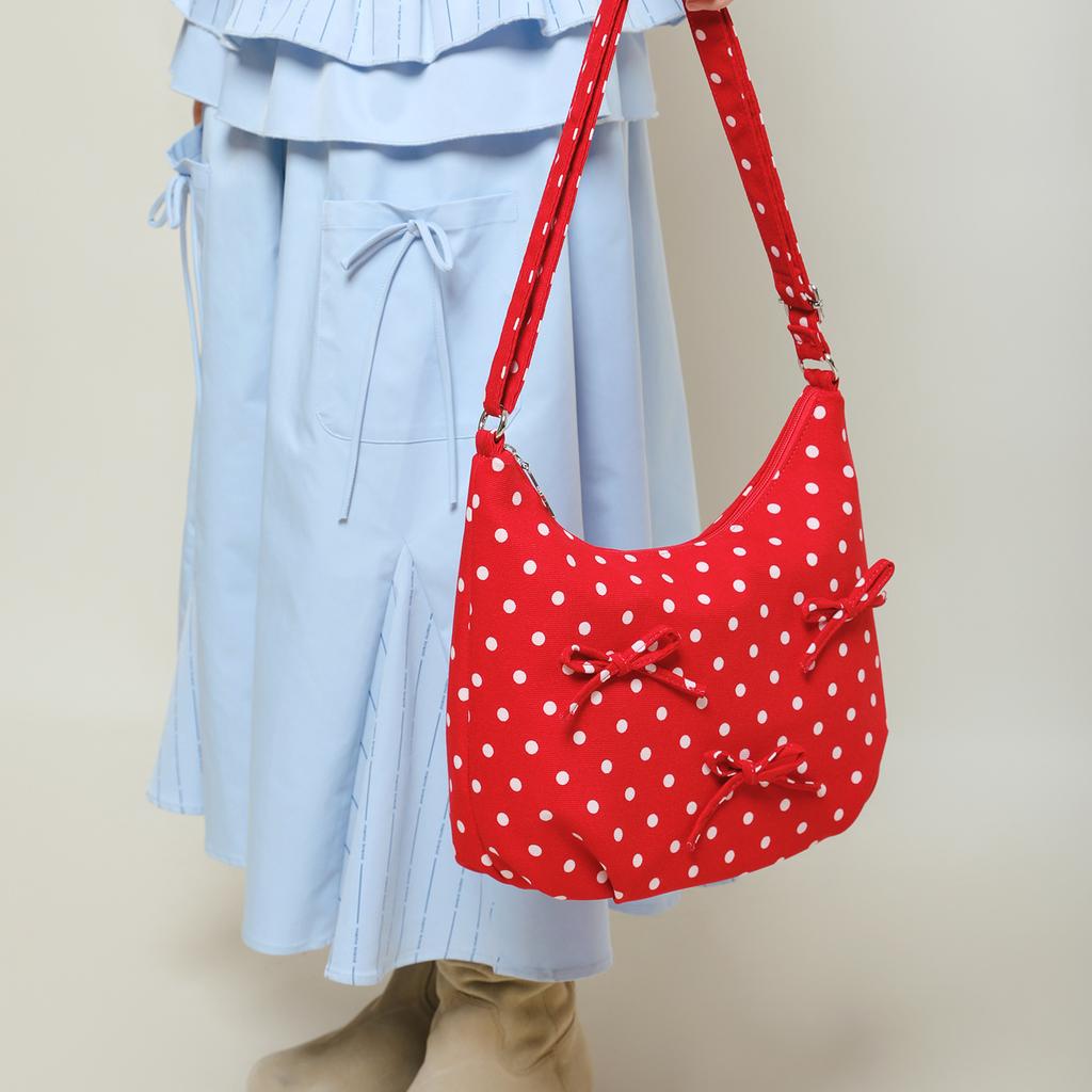 A Niche Polka Dot Tote Bag, A Casual and Sweet Bucket Bag