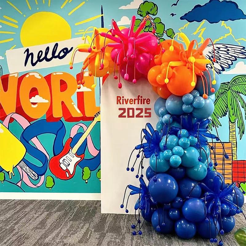 Red, Yellow, Blue, Black Carnival Circus Party Decorations Set for Birthdays, Weddings, and Baby Showers