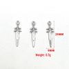 Retro Gothic Sword Dagger Pendant DIY Alloy Jewelry Accessory