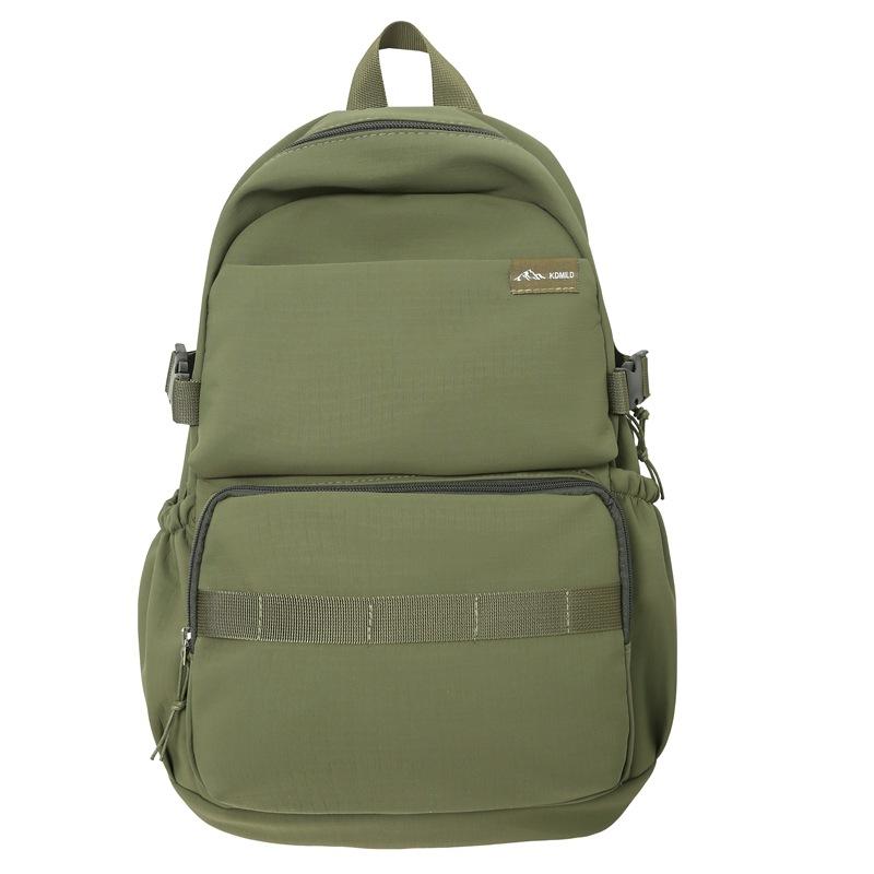 

Студенческий школьный женский однотонный рюкзак, рюкзак большой емкости зелёный