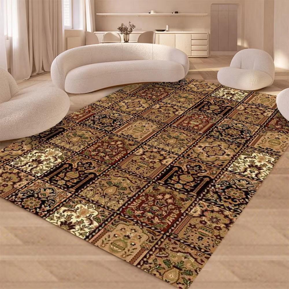 Rural American Retro Carpet Rug for Home Living Room Bedroom Sofa Doormat Decor,kids Game Area Rug Floor Mat Gift