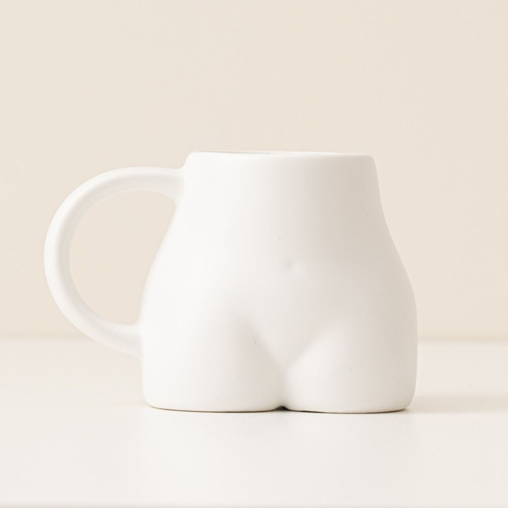 Butt Body Shape Coffee Mug Porcelain Tea Cup Funny 3D Water Cup  Home Decoration