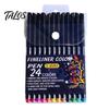 Canetas Fineliner de Precisão Caneta de Ponta Fina, Ponta de Agulha Ultrafina de 0,4 mm, Tinta à Base de Água à Prova d'Água de Secagem Rápida Conjunto de Marcadores para Desenho, para Profissional