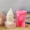 Desk Ornament Mould Flexible Silicone Mold for Gnome Figurine Shaped Christmas Decoration Jewelry Making Supplies