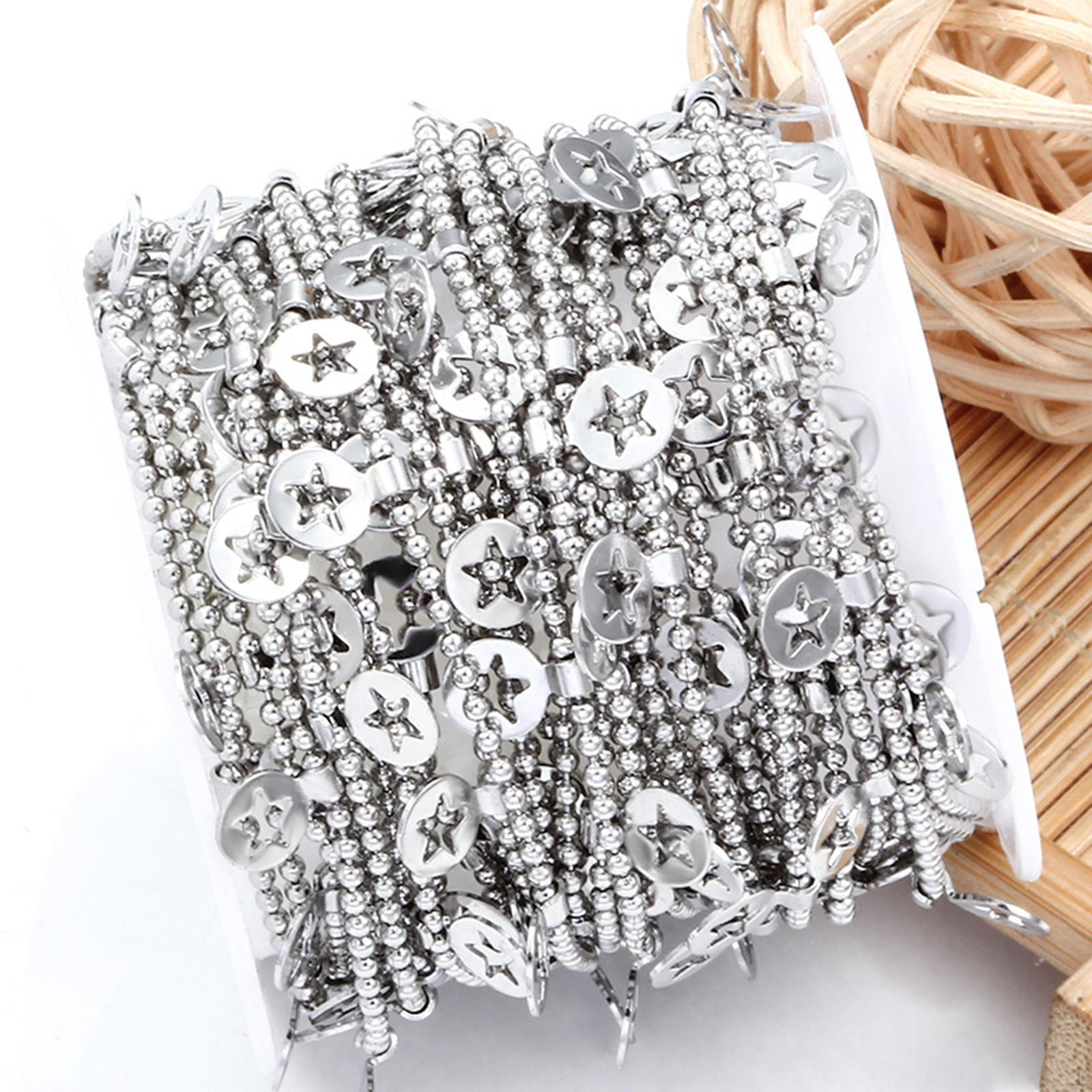 

Star Chains Jewelry Findings Fashion 16.4 Feet Link Chains,Handmade,for Making,Chain Roll