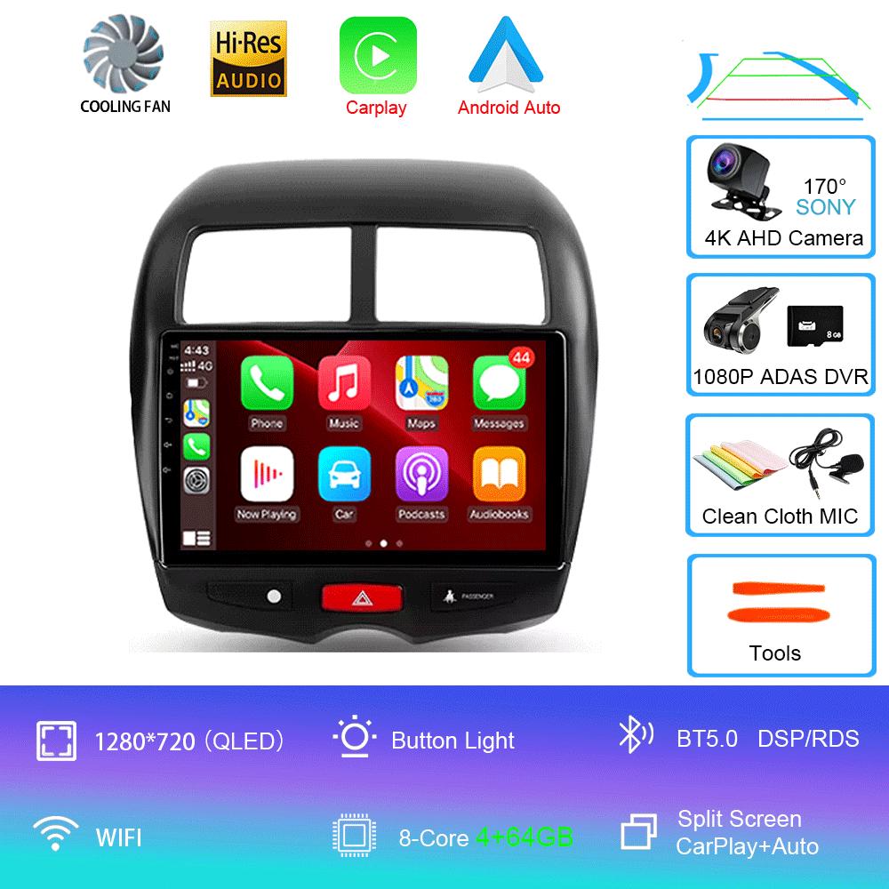 Android 14 Car Radio For Mitsubishi ASX 1 2010 - 2016 Multimedia Video Player Navigation Stereo GPS No 2din 2 Din Dvd