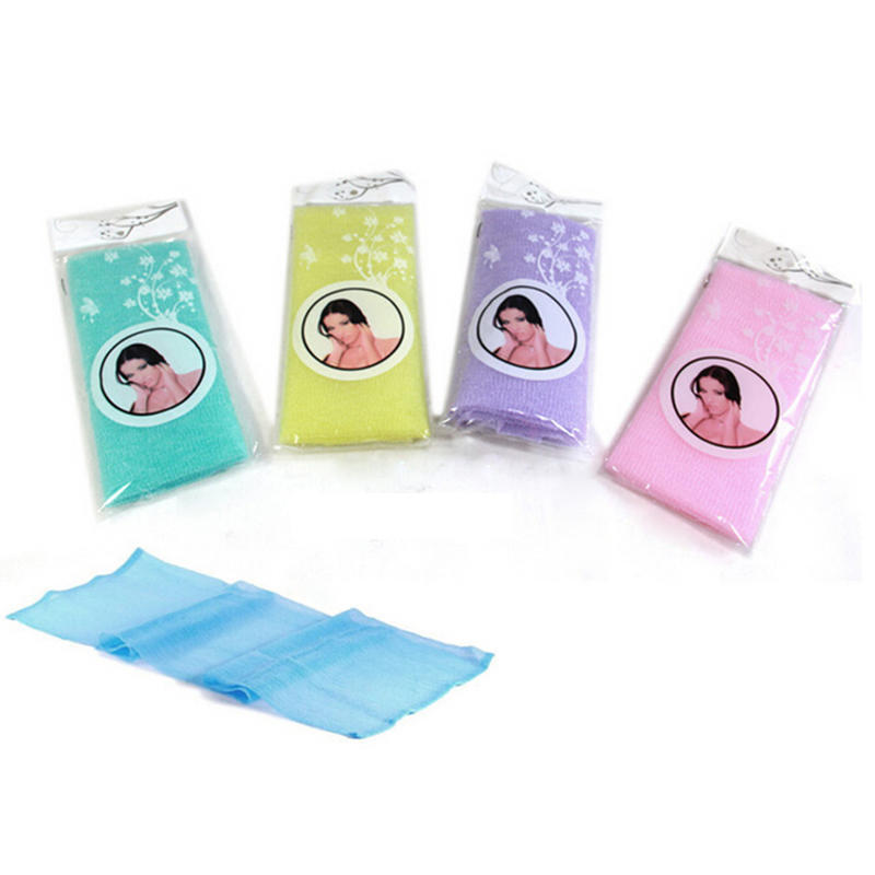 1Pcs Long Strip Back Rubbing Foam Bath Towel Rubbing Towel Nylon Strong Soft Bath Towel