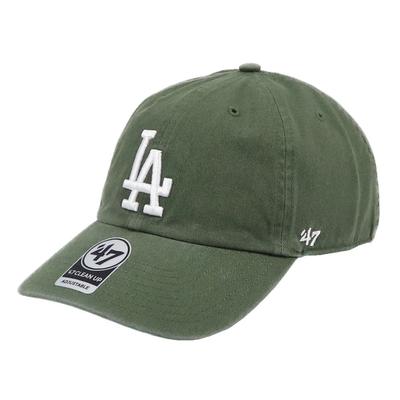 Brand Dodgers Cap Clean Up LA Logo MLB Los Angeles Dodgers Moss White One Size '47