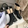 New Women Boots Fashion Comfort Leather Boot Anti Slip Soft Mid Top Boots High End Design Women Shoes Luxury High Heels Boot