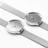 KLON Pair Watches, Silver, Perfect Gift for Couples, Pwatch-waka38-sm-mr