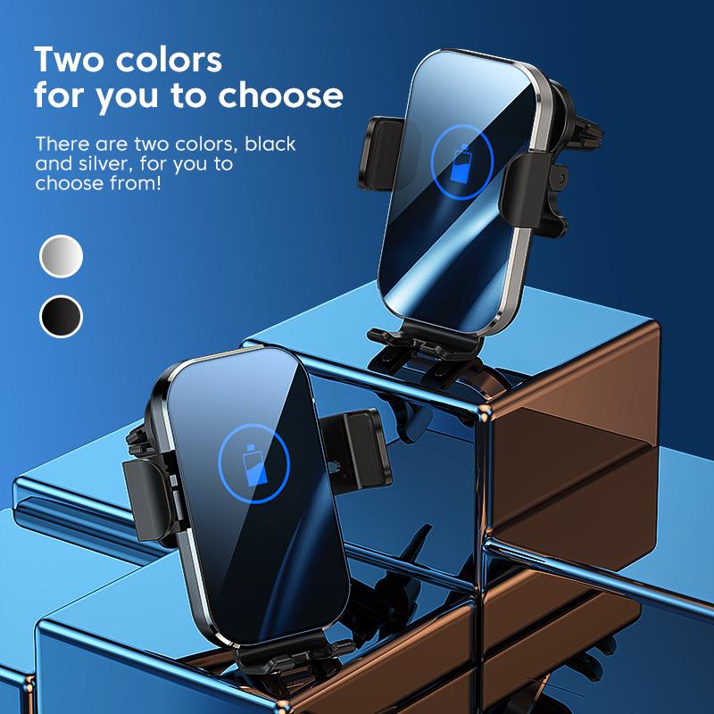Smart Sensor Car Charge Mount 15w Fast Wireless Phone Charger For Huawei Mate40 Pro 40 P50pro For Iphone Samsung Qi Charger