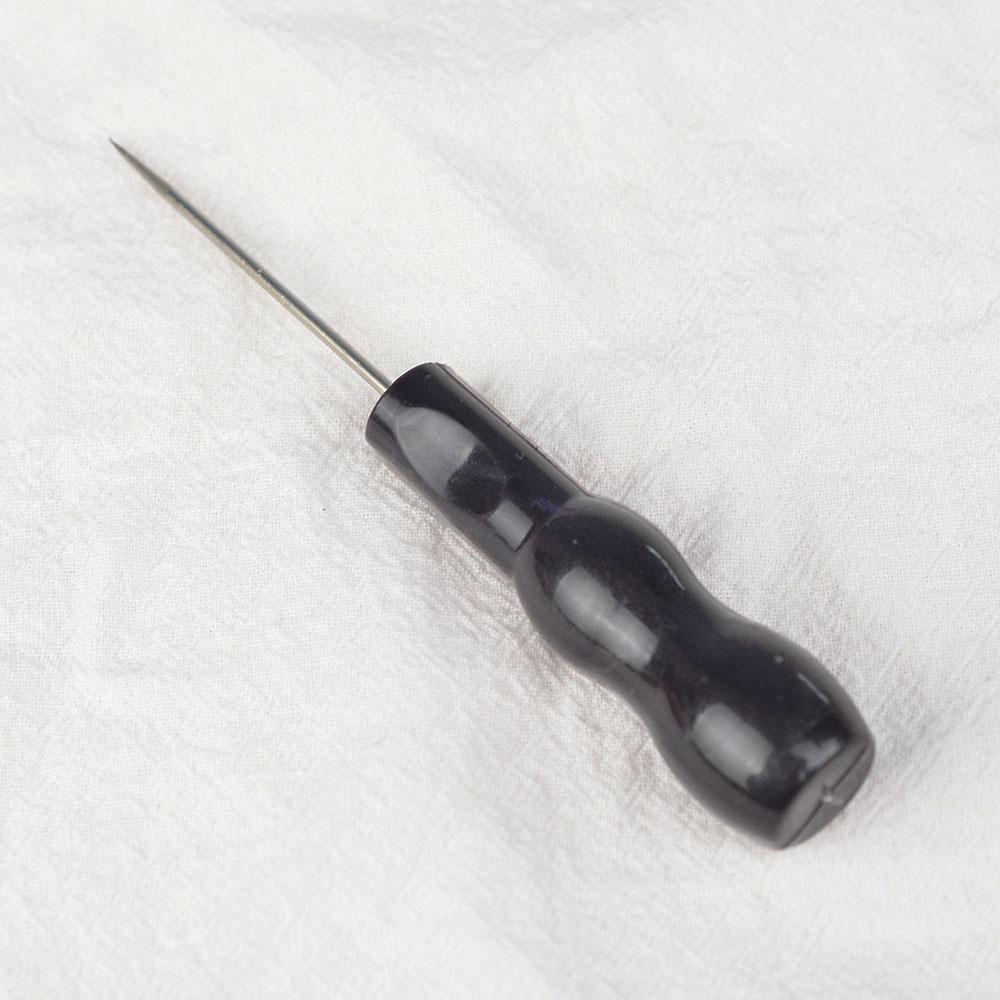 Kürbisförmige Hakenahle mit geradem Kegel und Holz-/Kunststoffbohrer, 15G