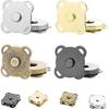 1/100Set Magnetic Snap Button Metal Invisible Sew on Button Lock Clasps Fasteners for Purse Bags Clothes Craft DIY Accessories