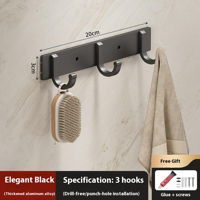 Metallhaken Starker Klebehaken Wandmontage Badezimmerwand Ohne Bohren Küche Badezimmer Kleiderhaken Tragfähiger Klebehaken