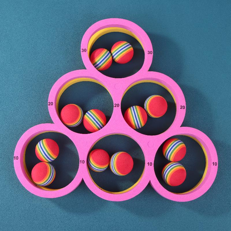 Pool Games Set With 10/12 Balls Pool Floating Throwing Games Floating Ring For Kids Adults Swimming Pool Water Game