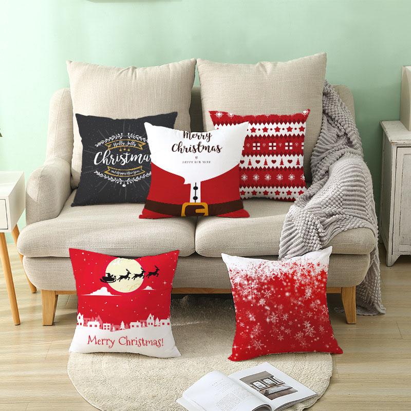 2022 New Christmas Decoration Pillowcase Santa Claus Pillowcase Pillowcase Merry Christmas Gift Pillowcase