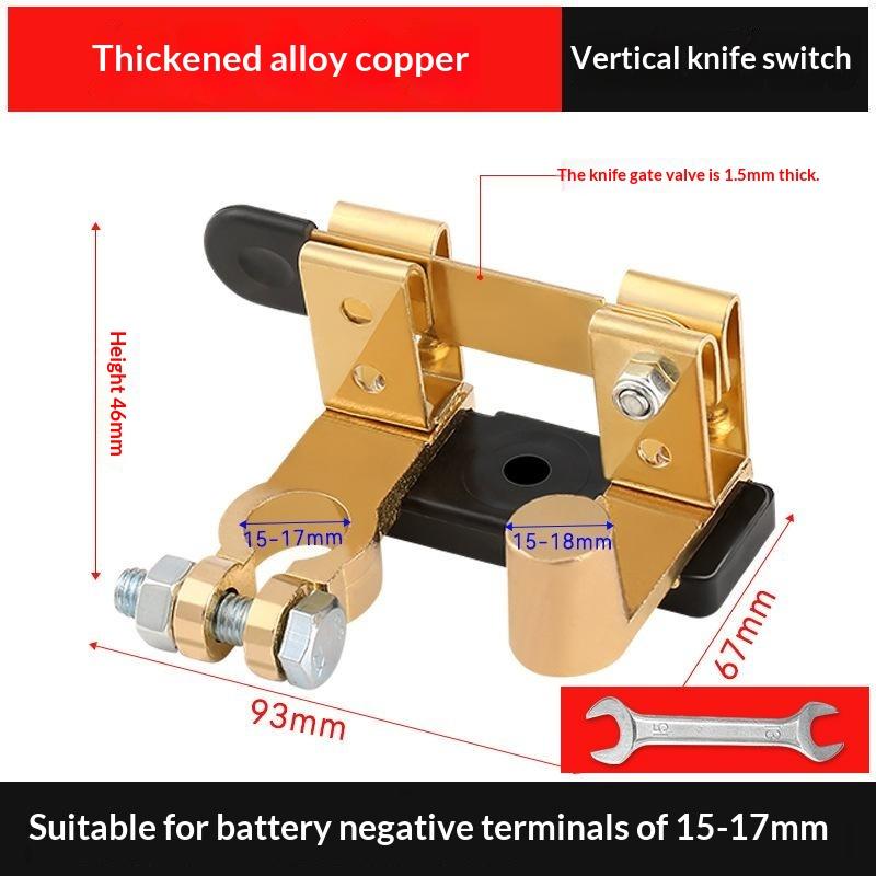 12V 24V Car Battery Terminal Clamp Switch Disconnect Cut Off Isolator Tool Kit Top Post Power Cut Tools