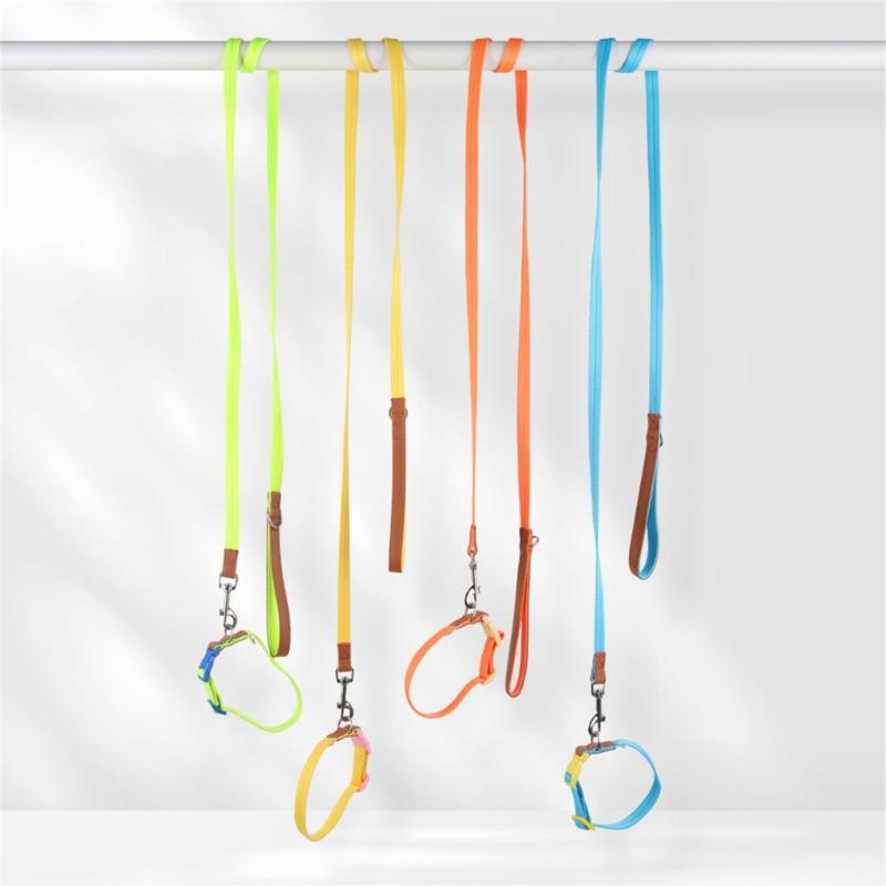 Heavy Duty Dog Collar Leash for Large Medium Dogs Walking Hiking Harnesses Strong Pet Dog Leash