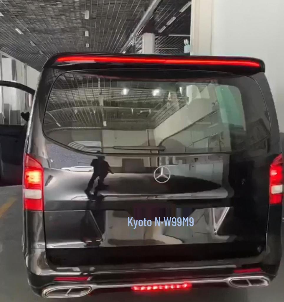 Breathing Light Spoiler Top Wing for 16-22 Mercedes-Benz Vito - Drill-Free Installation