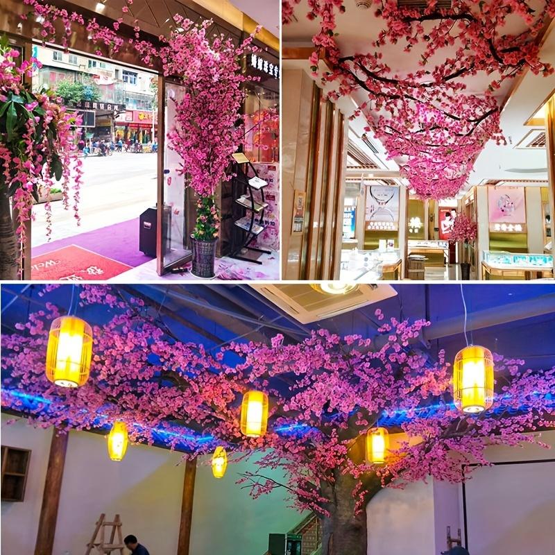 10ks elegantních umělých stonků třešňových květů - realistické vysoké umělé květiny pro výzdobu vázy, ideální pro svatby, domov, jaro a novoroční slavnosti