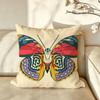 Character PPapillon Cushion Cover Pillow Case Antidustmite Pillowcase Silky Short Plush Sofa Cushion Cover Hot