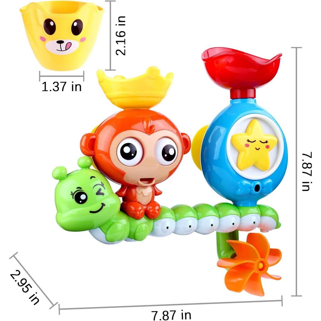 Badleksak, Badleksak med muggar, Gåva till barn, Baby från 18 månader