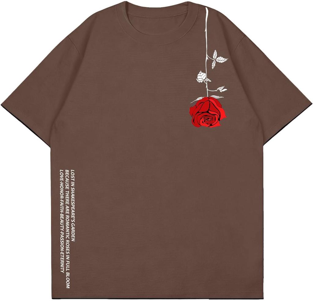 Mens Graphic Tees Oversized Creative Graffiti Short Sleeve Shirts Summer Casual Rapper Streetwear Y2k Tops Tshirt