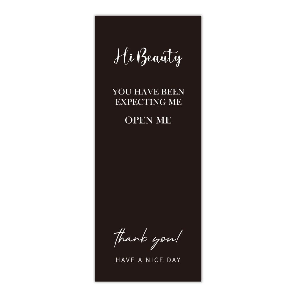 50 White Thank You Stickers - Gift Box Sealing & Packaging Labels for Takeout