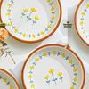 Peierson Nordic Underglaze Ceramic Dinner Plates