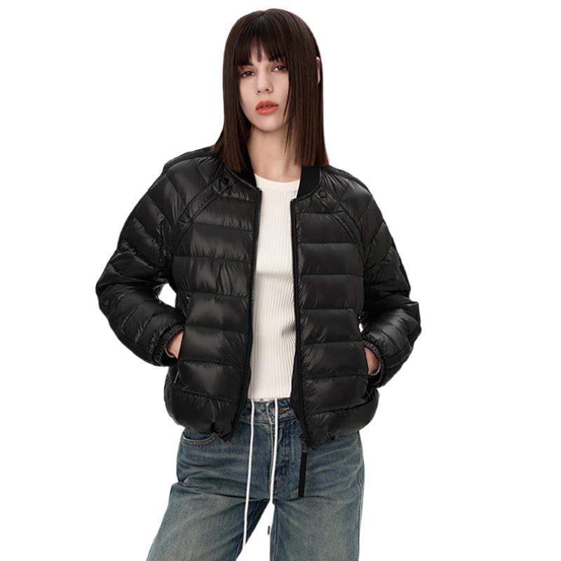 Jinyujie Women's Lightweight Stand Collar Down Jacket