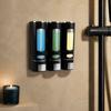 White Black Shampoo Dispenser Plastic Body Wash Dispenser Convenient Soap Dispenser  Home Hotel
