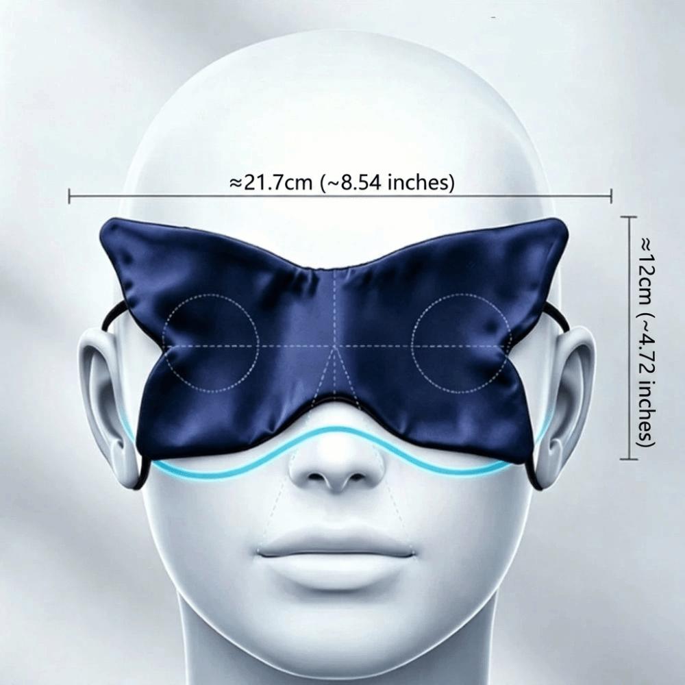 Double Sided Light Blocking Eye Cover Portable Butterfly Print Eye Mask Sleep Eye Mask Home Naps