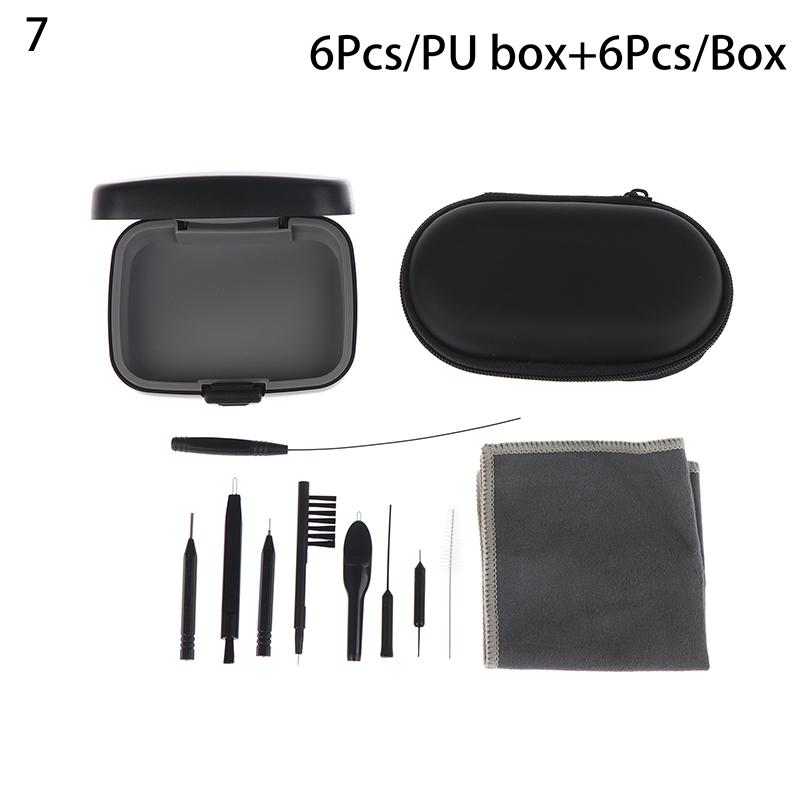 1 Set Hearing Aid Cleaning Tool Hearing Aids Cleaning Kit Brush Vent Cleaner Cleaning Wire With Magnet And Wax Loop Cleaning Set