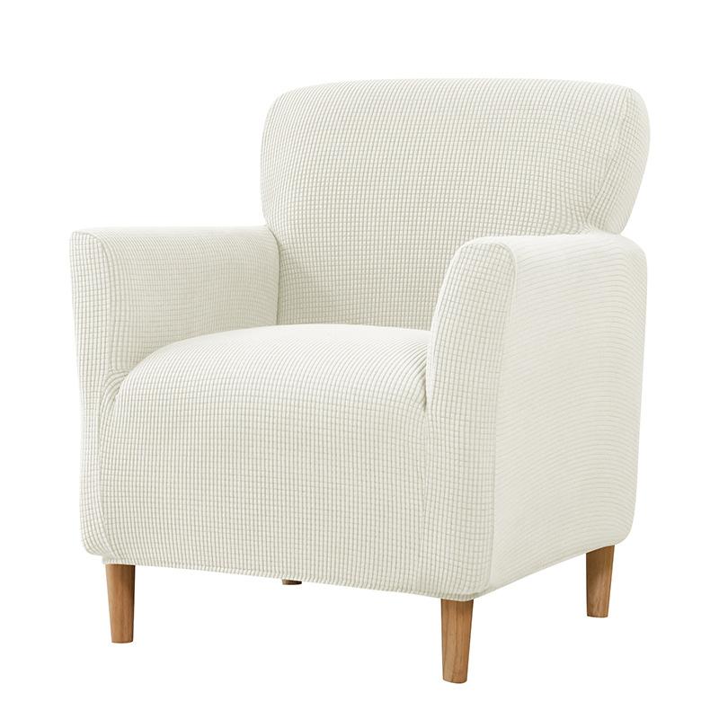 1Pc Armchair Cover Removable Stretch Tub Arm Chair Slipcover Solidastic Single Sofa Slipcovers For Study Bar Counter