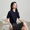 Camicia da Donna SOFSIL a Manica Corta in Maglia Texturizzata con Collo a Polo