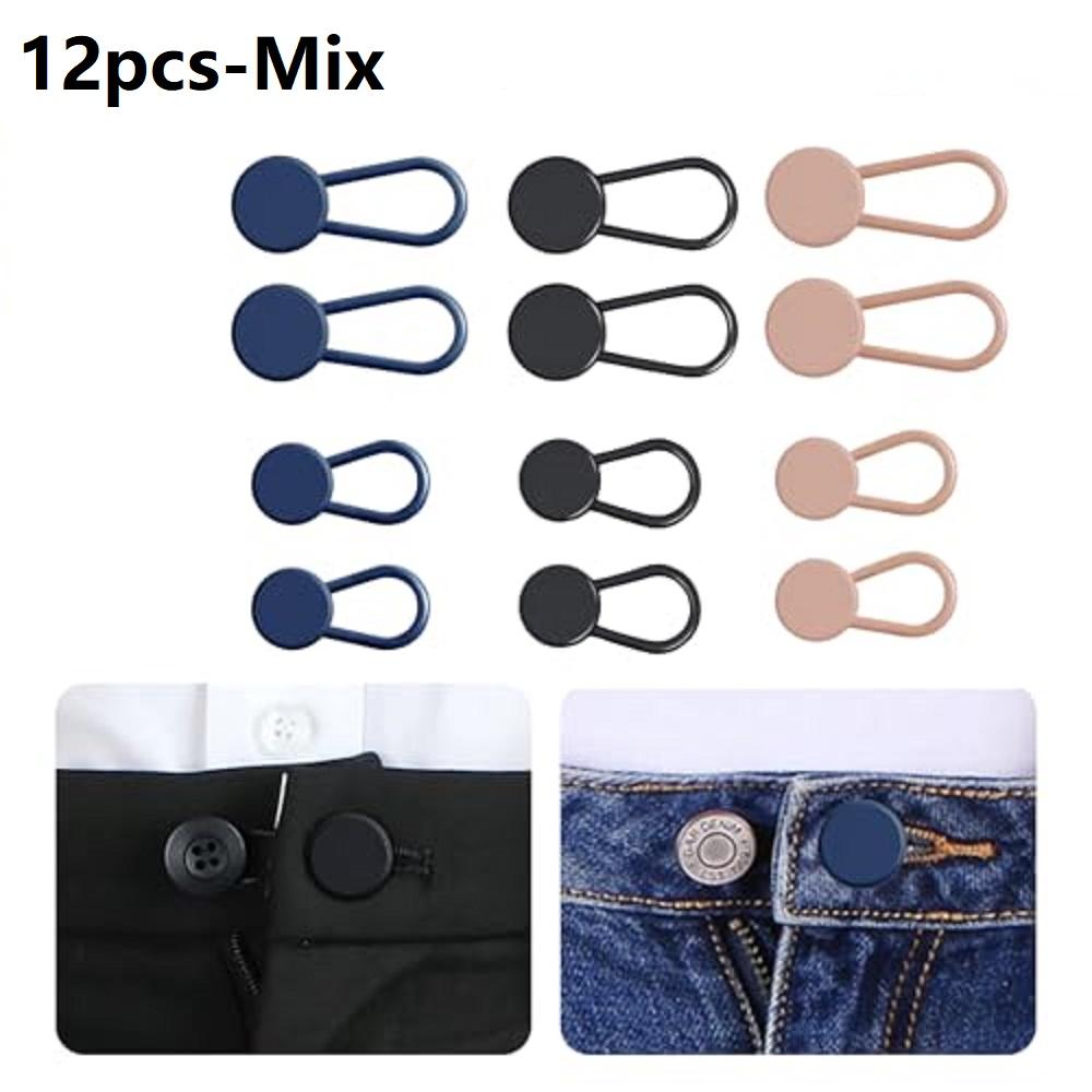 Detachable Pants Waist Extender Button Flexible Jeans Waistband Expander Buckle Clothing Sewing Accessory
