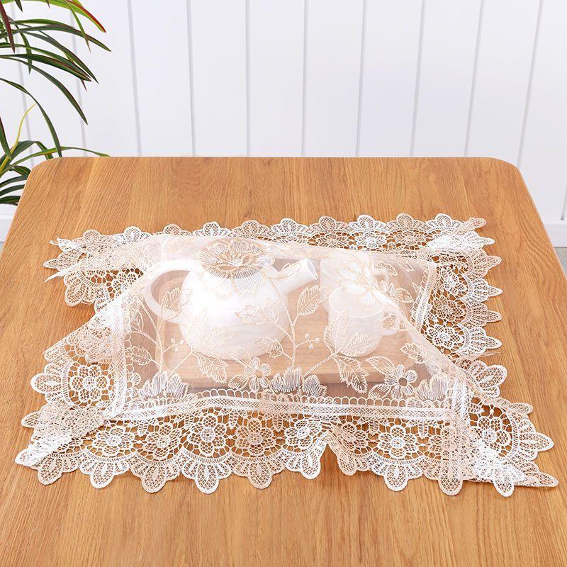 

Coffee Table Cloth Cover Tea Set Cover Towel Small Fabric Dustproof Cover Cloth Cover European Square Towel Small Tea Tray Dustproof Towel Flower Yan coffee.. 39*39cm square * 1 piece