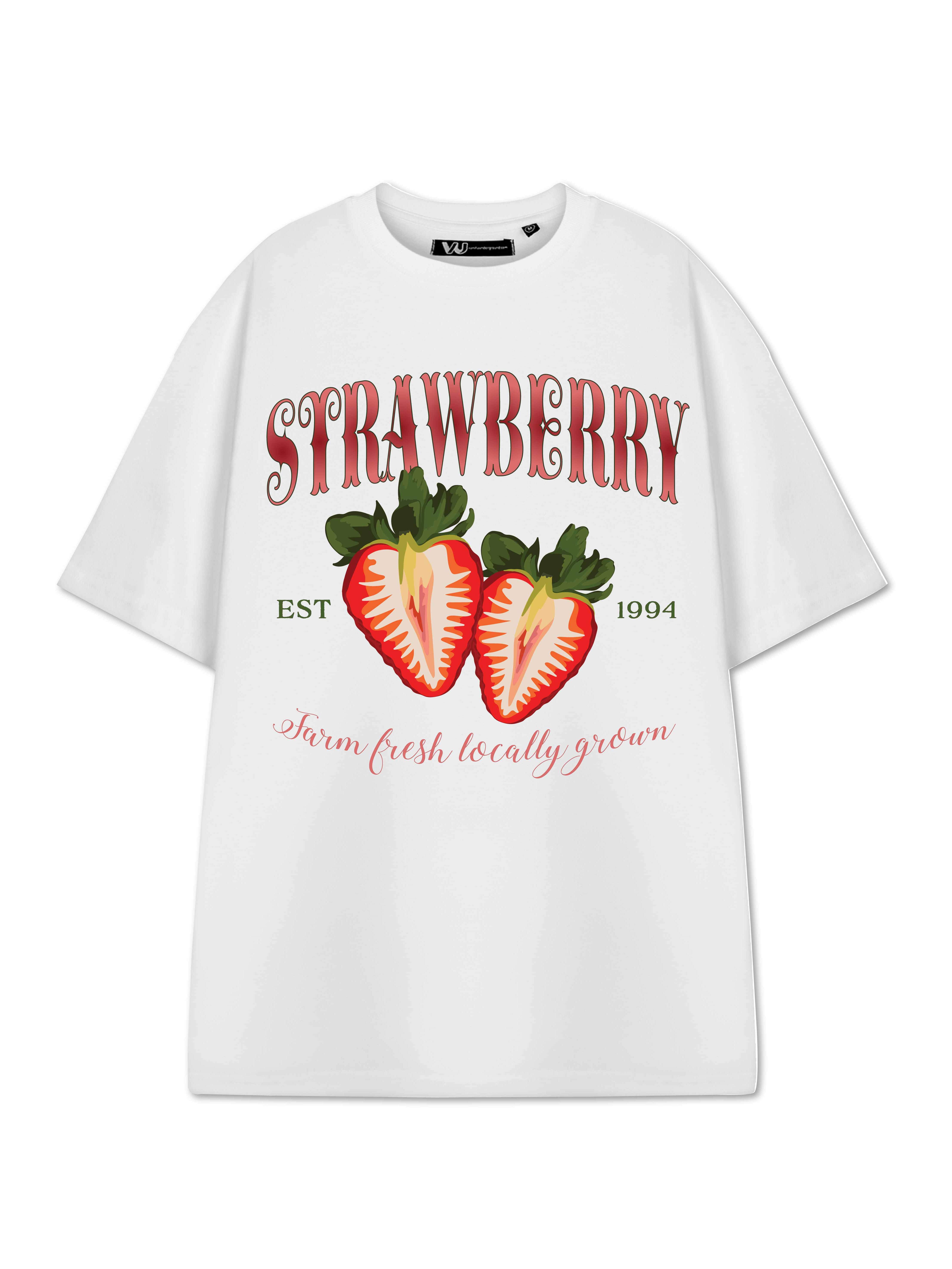 

Show Me The Merch Strawberry Women s Plus Size White Short-Sleeved T-Shirt Graphic Tee with Strawberry Design Trendy Fruit Print Top Summer Fashion S дубильная кора