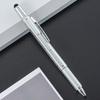 Lightweight Multifunctional Touch Screen Stylus Pen with Screwdriver Ruler Level Gauge for Travel Carry Emergency Repair Tasks