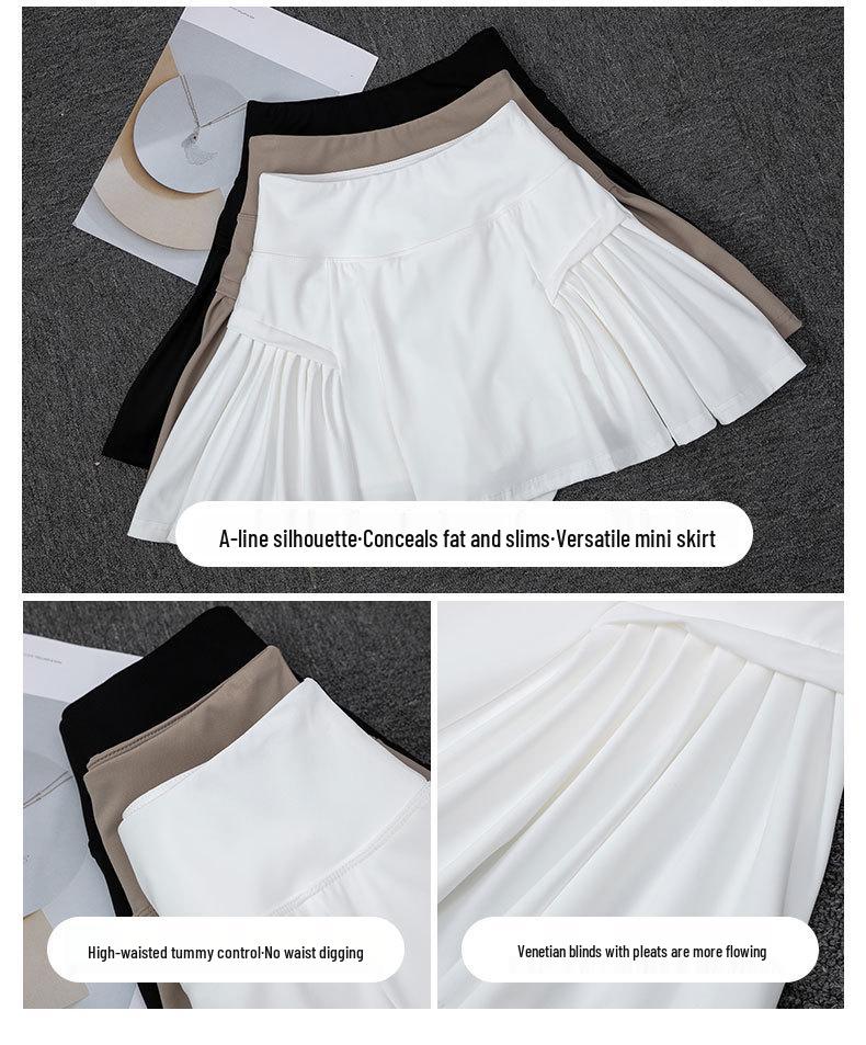 2024 Women's Quick-Dry Tennis/Badminton Sportswear Set - Summer Shirt with Fashion Running Yoga Skirt