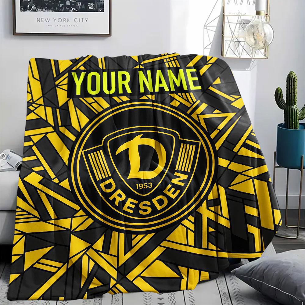 Custom Name,SG Dynamo Dresden Printed Flannel Blanket, soft throw for bedroom sofa, washable, Christmas present, great gift.
