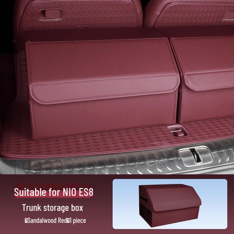 Compatible with 26 Nio ES8 Models: Trunk Storage Box, Foldable Organizer for Car Interior Accessories.