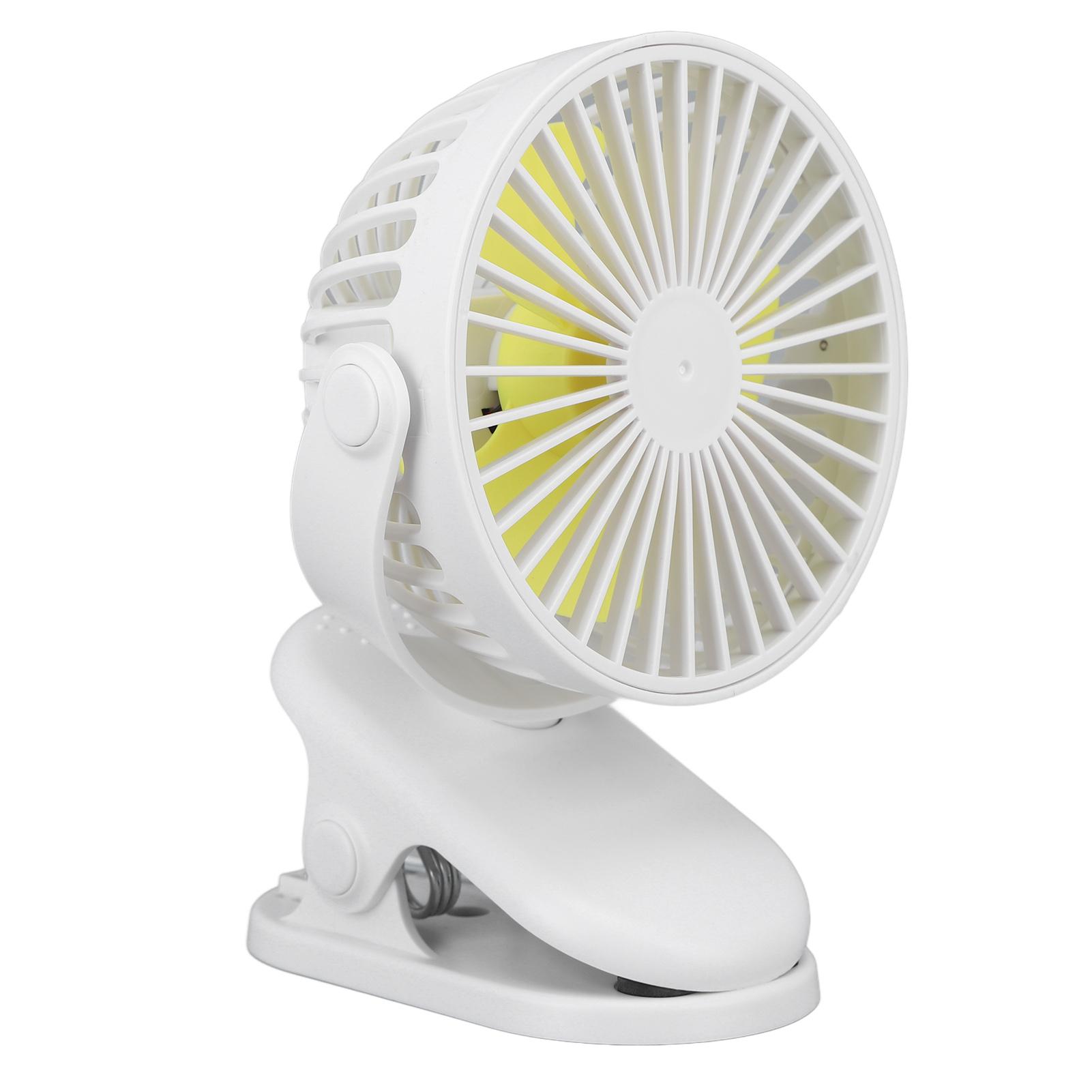 Rechargeable USB Small Fan Clip On Small Rechargeable Portable Fan for Stroller Home Outdoors Travel Camping