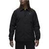 Jordan Solid Color Polo Collar Casual Long Sleeve Jacket Men Jackets Black FN4542-010