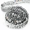 2/5/10Meters Meetee 30mm Sequin Lace Ribbon Stretch Fabric Laces Trim for Clothes Elastic Band DIY Sewing Decoration Accessories