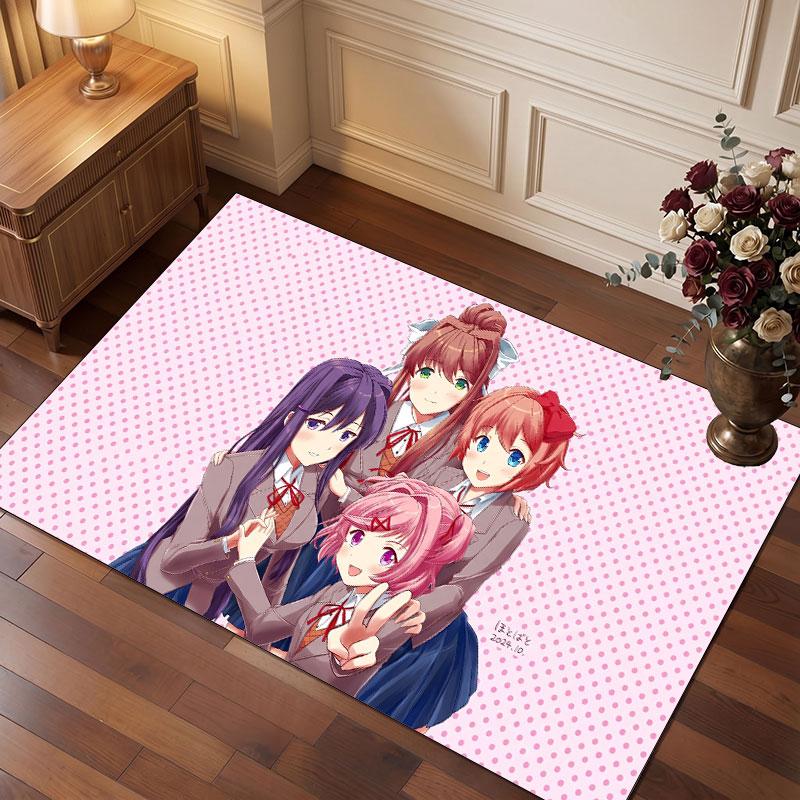 Doki Doki Literature Club Rug Soft Thick Non Slip Floor Carpet for Bedroom Living Room Home Decor